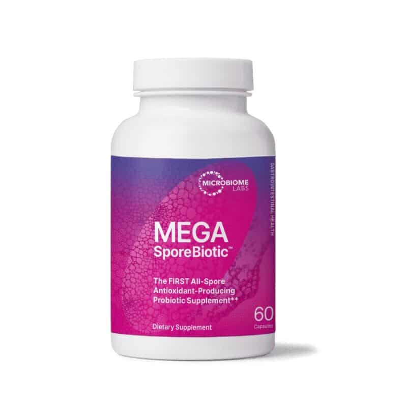 Microbiome Labs Mega SporeBiotic The First All-spore Antioxidant-Producing Probiotic Supplement 60 Capsules