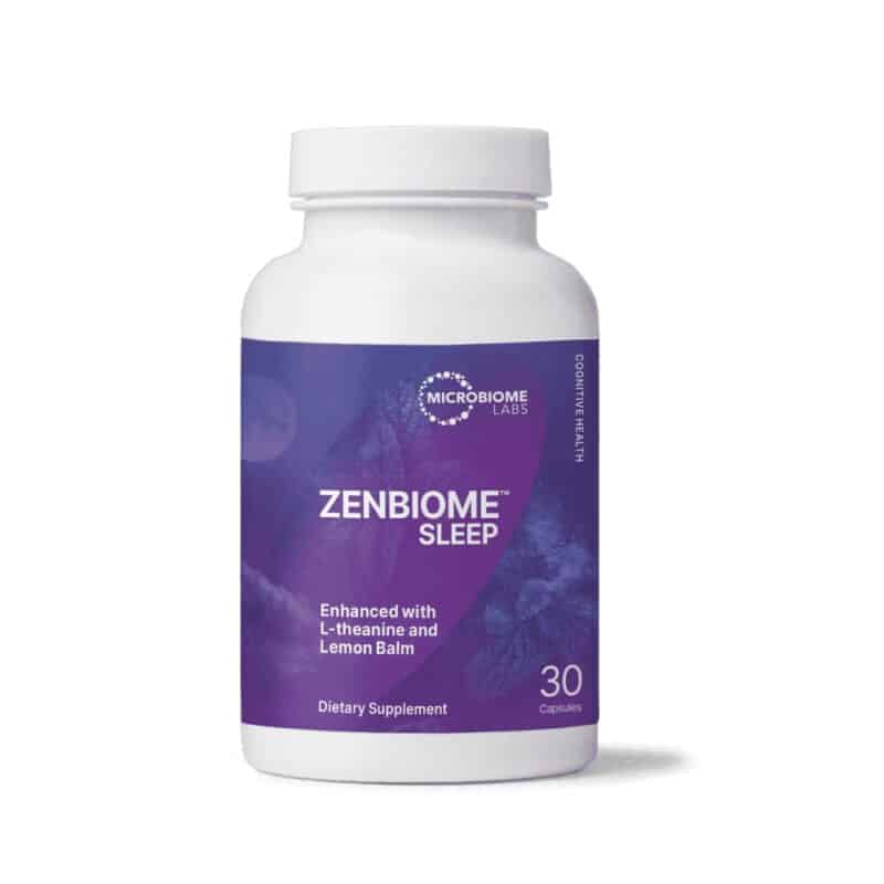 Microbiome Labs Zenbiome Sleep Enhanced with L-theanine and lemon balm for cognitive health 30 capsules